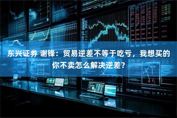 东兴证券 谢锋：贸易逆差不等于吃亏，我想买的你不卖怎么解决逆差？